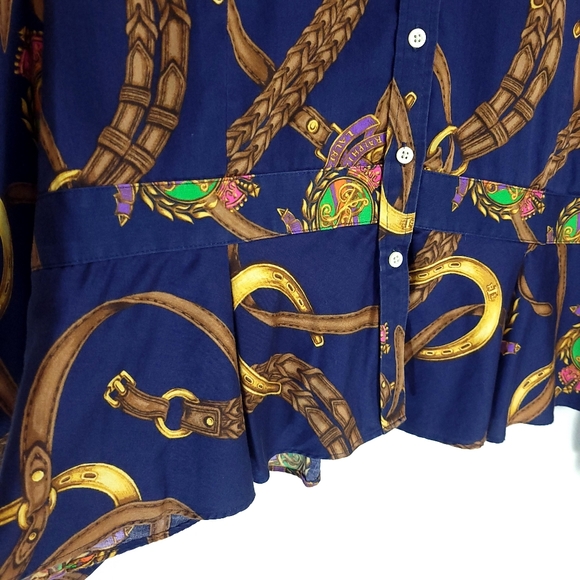 Lauren Ralph Lauren Bridle Belts & Crests Shirt - Picture 6 of 9